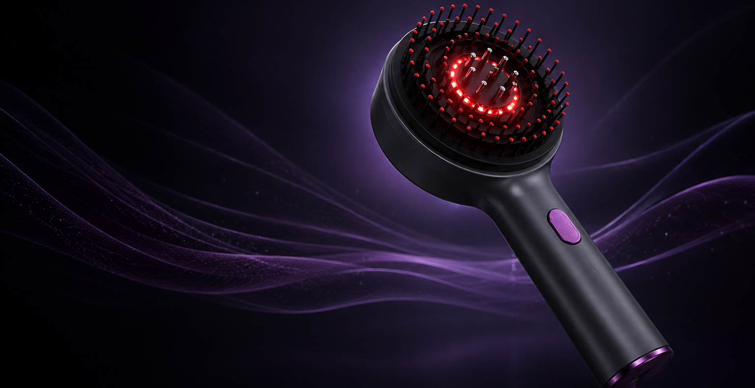 SCALPA Red Light Scalp Therapy Brush technical detail image