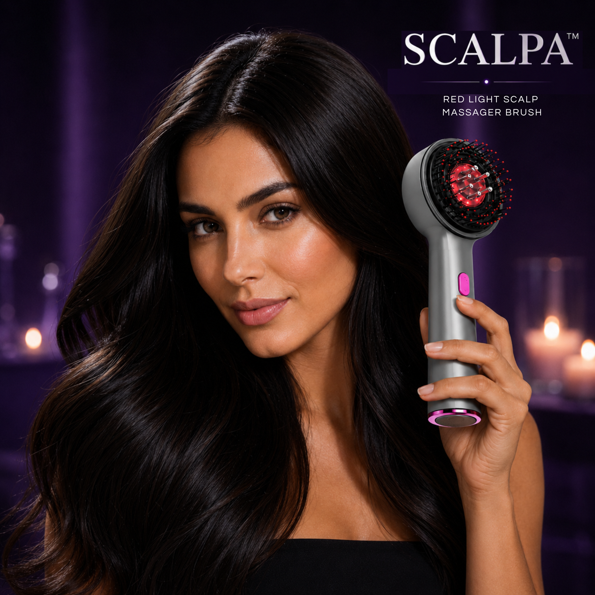 Red Light Scalp Massager Brush